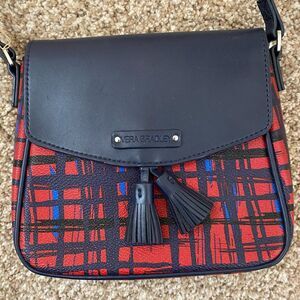Vera Bradley Small Crossbody Boho Art Plaid Vinal Bag